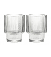 Стакан, 10 см, 320 мл, 2 шт, стекло хрустальное, Полосы, Modern Classic